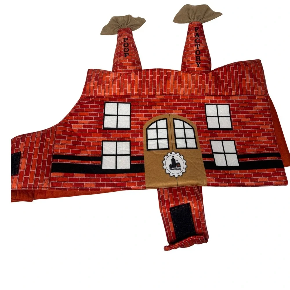 Bootique Poop Factory Dog Costume Red Brick XXL Halloween Funny Pet Outfit